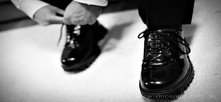 Black Shoes in the White Show